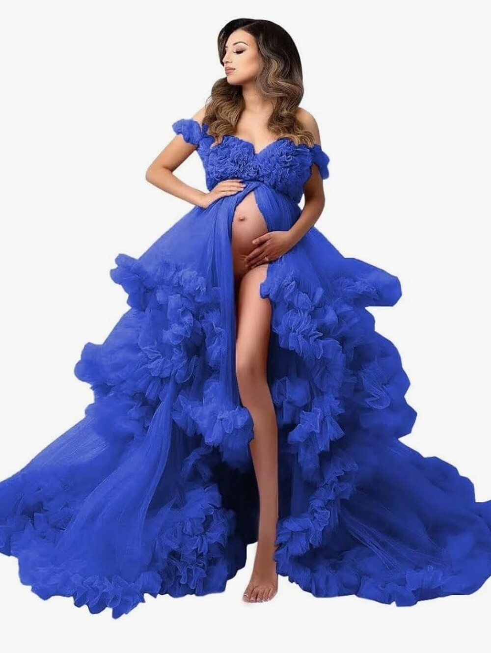 Cobalt Blue Puffy Tulle Dress